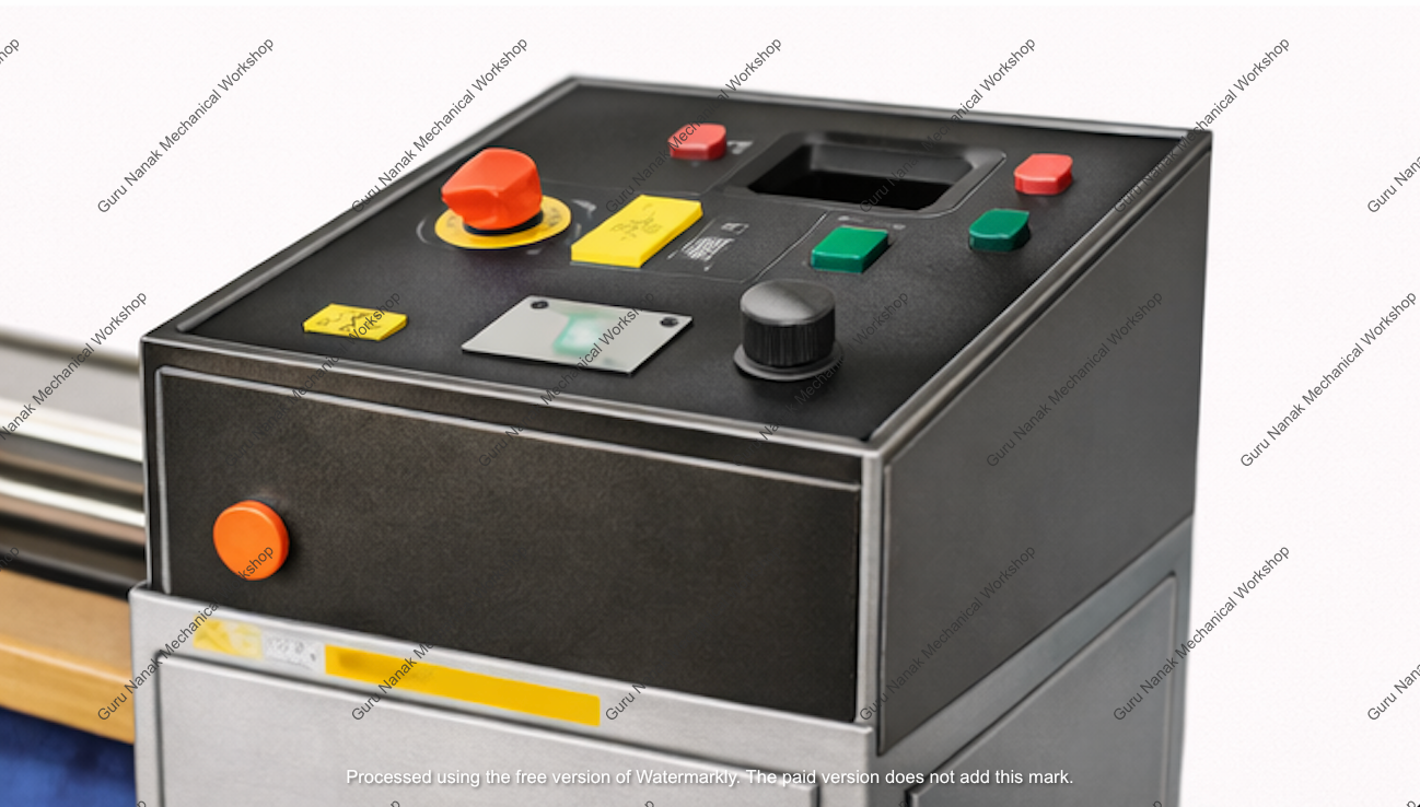 Rotary Calender Iron Machine control panel view